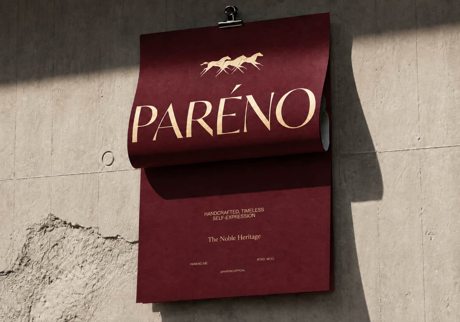 Aimstyle Orchestrates the Strategic Positioning and Luxury Visual Identity for Paréno | Aimstyle Graphics